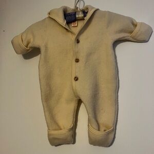 Engel Baby Merino Wool Fleece Suit (Mama Owl)